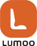 Lumoo logo with a white 'L' on an orange background
