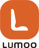 Lumoo logo with a white 'L' on an orange background